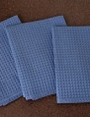 Набор вафельных полотенец кухня 45х70 (3 шт.) Деним (240 гр.)