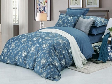 В180 постельное белье из сатина Сайлид 1,5 спальное