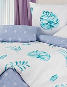 Монстера Прекрасная постельное бельё из сатина Harmonica Ecotex 1,5 спальное