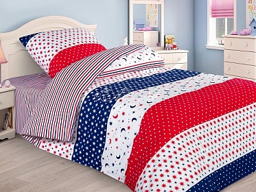 КПБ детский поплин 140х107 "Кассиопея"