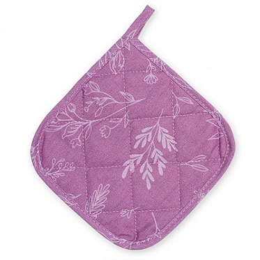 "Прихватка рогожка 20х20 ""Радушная хозяйка""Ботаника сирень"