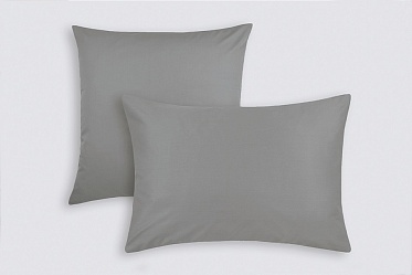 Наволочки из сатина Моноспейс Ecotex 2шт. 70*70 антрацит