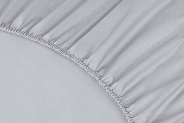 Простыня на резинке Моноспейс Ecotex 180*200*23 серая