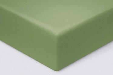 Простыня на резинке Моноспейс Ecotex 90*200*23 зеленая
