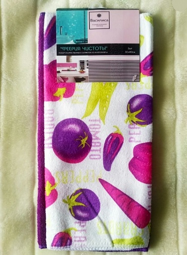 К-т салфеток микрофибра 30х40 (2 шт) "Феерия чистоты"