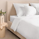 Пододеяльник из сатина Моноспейс Ecotex 2 спальный белый