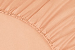 Простыня на резинке Моноспейс Ecotex 200*200*23 персиковая
