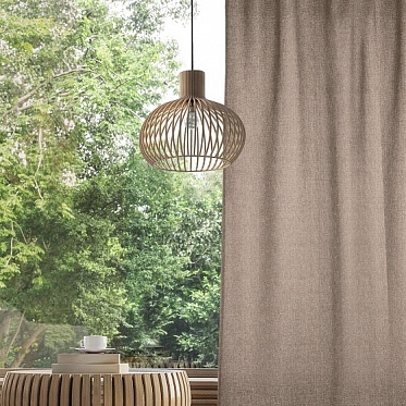 Штора 165/280 Home$Style рогожка Какао