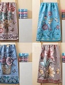 Полотенце хлопок 35х75 стеганное в ассортименте 