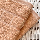 Полотенце махровое Юнона Он и Она 70*130 бежевый