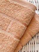 Полотенце махровое Юнона Он и Она 70*130 бежевый