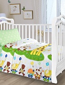 КПБ детский поплин 140х107 "Веселые друзья"