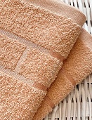 Полотенце махровое Юнона Он и Она 100*150 бежевый