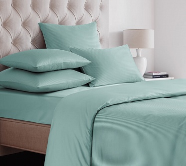 ST-1 пододеяльник из страйп-сатина Сайлид 150*215