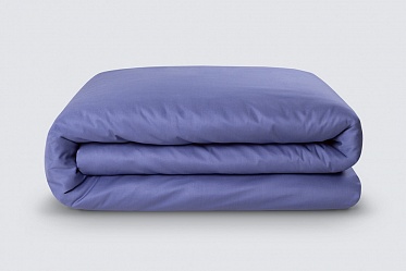 Пододеяльник из сатина Моноспейс Ecotex евро  синий