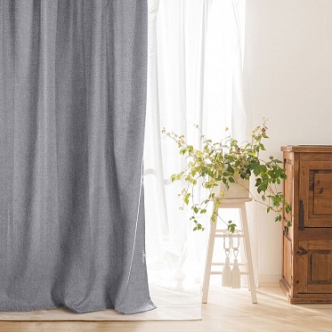 Штора 200/280 Home$Style рогожка Базальт