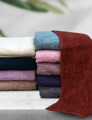 Полотенце махровое Luxor 30х60 темно-серый диз. Иллюзия