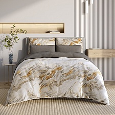 Марбл постельное бельё из сатина Harmonica Ecotex семейное