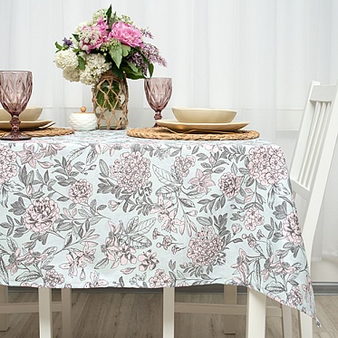 "Скатерть рогожка 145х145 ""Радушная хозяйка"" Винтаж"