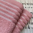 Полотенце махровое Гармония Он и Она 30*30 пудровый