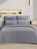 Нью-Йорк постельное бельё из сатина Harmonica Ecotex 2 спальное с простынёй на резинке