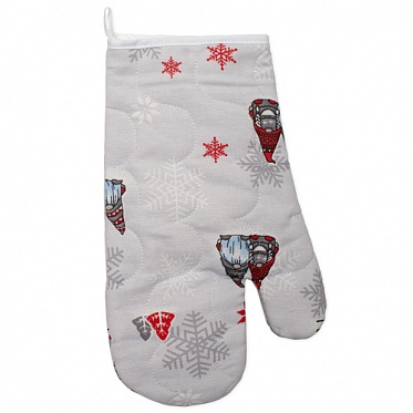 Рукавичка стеганая 30х17, рогожка (Лесные гномы)