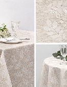 Скатерть 110х140 Полулен Листья рябины