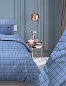 КПБ 1,5 сп. Бязь диз. № 200 Таттерсол, 4 Вид, голубой (N)