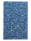 Правила Кухни индиго полотенце рогожка 35*60