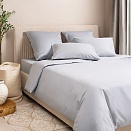 Серый постельное бельё из сатина Моноспейс Ecotex семейное