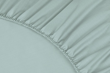 Простыня на резинке Моноспейс Ecotex 180*200*23 нежно-голубая