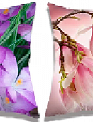 Подушка декоративная, 40х40, в ассортименте, велсофт (100% п/э)