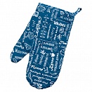 Прихватка-рукавица Правила Кухни 17*30 индиго