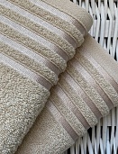 Полотенце махровое Гармония Он и Она 50*90 кремовый