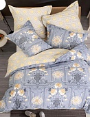 В197 постельное белье из сатина Сайлид 1,5 спальное