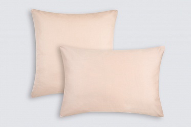 Наволочки из сатина Моноспейс Ecotex 2шт. 50*70 пудровый