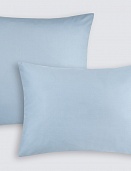 Наволочки из сатина Моноспейс Ecotex 2шт. 50*70 серо-голубой