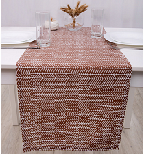 Дорожка декоративная 40х145 Радушная хозяйка (Ёлочка коричневая)