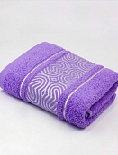 Полотенце махровое Париж Он и Она 50*80 св.фиолет