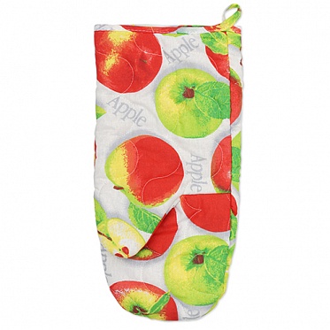 Рукавичка стеганая 30х17, бязь (Яблочное угощение)