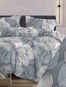 КПБ 1,5 сп. Бязь диз. № 323 Богема, 8 Вид, серый (N)