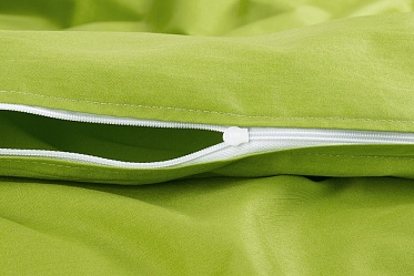 Пододеяльник из сатина Моноспейс Ecotex евро  салатовый