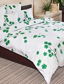 Зигзаг Удачи Зелёный постельное бельё из бязи Ночь Нежна семейное, наволочки 50*70