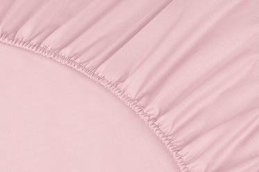 Простыня на резинке Моноспейс Ecotex 180*200*23 светло-розовая