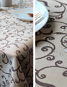 Скатерть 110х140 БИКОЛОР бежевый