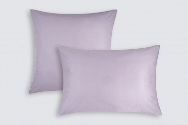Наволочки из сатина Моноспейс Ecotex 2шт. 70*70 сиреневый