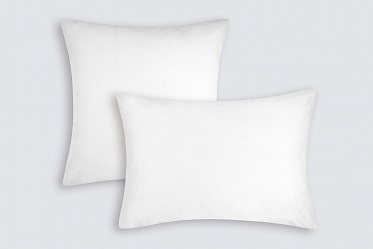 Наволочки из сатина Моноспейс Ecotex 2шт. 70*70 белый