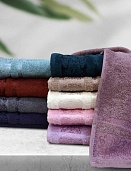 Полотенце махровое Luxor 30х60 фиолетовый (лаванда) диз. Вероника