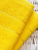 Полотенце махровое Юнона Он и Она 50*90 желтый