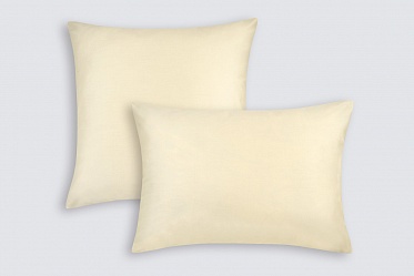 Наволочки из сатина Моноспейс Ecotex 2шт. 50*70 ванильный
